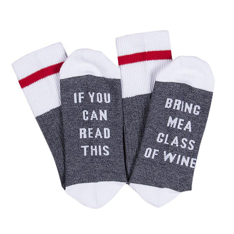 Humor Words Printed Socks