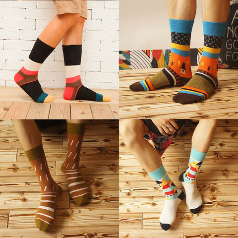 Cotton Colorful Art Socks