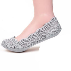 Women's Cotton Lace Invisible Liner Socks