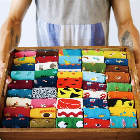 Lovely Mix Up Prints Daily Socks