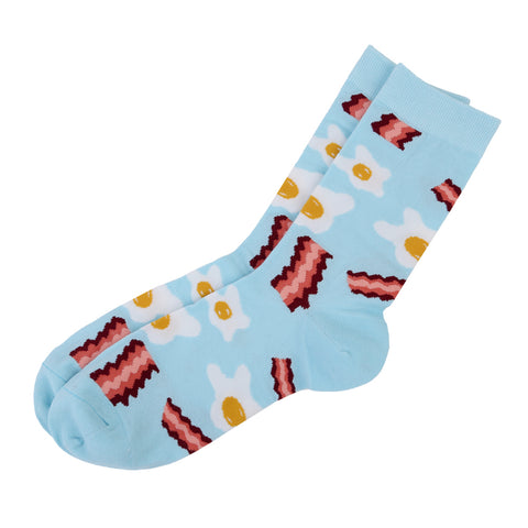 Combed Cotton Novelty Food Prints Socks
