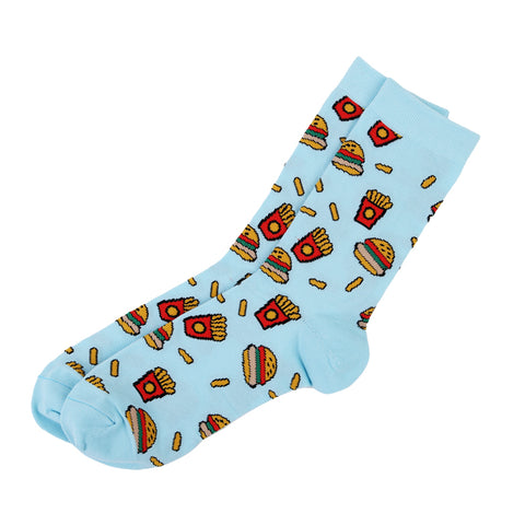 Combed Cotton Novelty Food Prints Socks