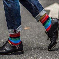 Colorful Cotton Mixed-Up Prints Socks