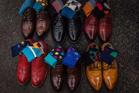 Colorful Cotton Mixed-Up Prints Socks