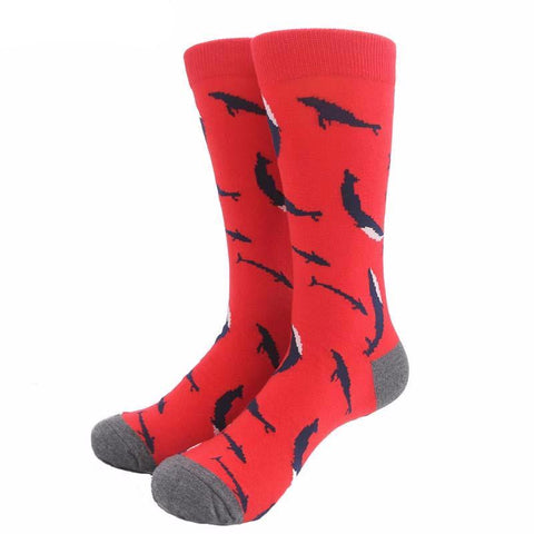 Colorful Harajuku & Animal Print Business Socks