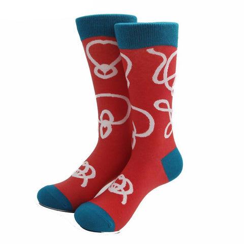 Classical Colorful Men's Combed Cotton Socks