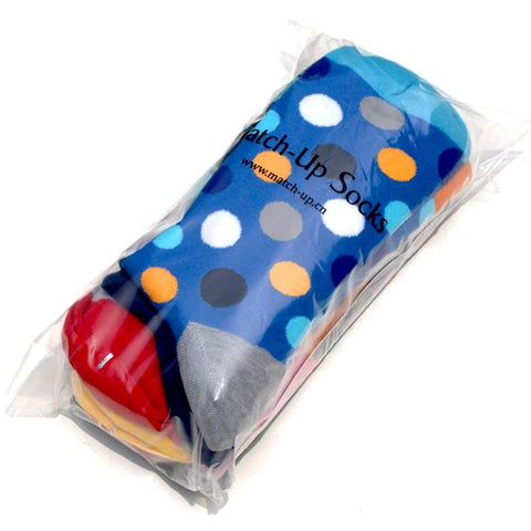 Match-Up Men's Colorful Combed Cotton Socks