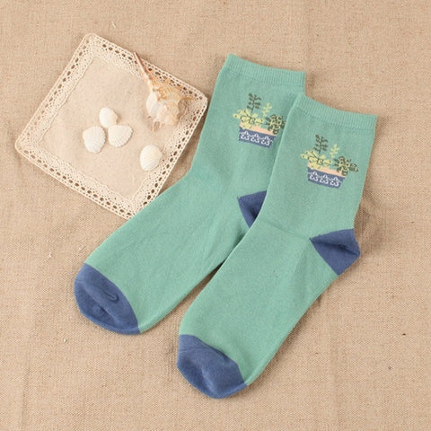 Women's Cotton Casual Fresh Style Socks