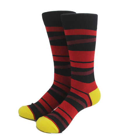 Classical Colorful Men's Combed Cotton Socks