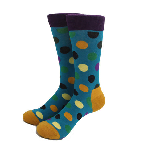 Classical Colorful Men's Combed Cotton Socks