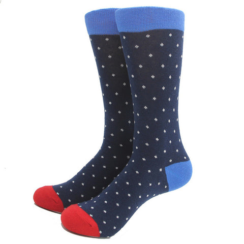Classical Colorful Men's Combed Cotton Socks