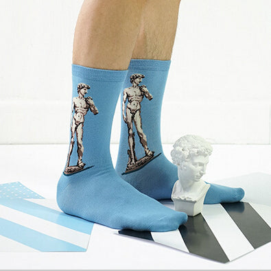 Painting Character Print Novelty Socks