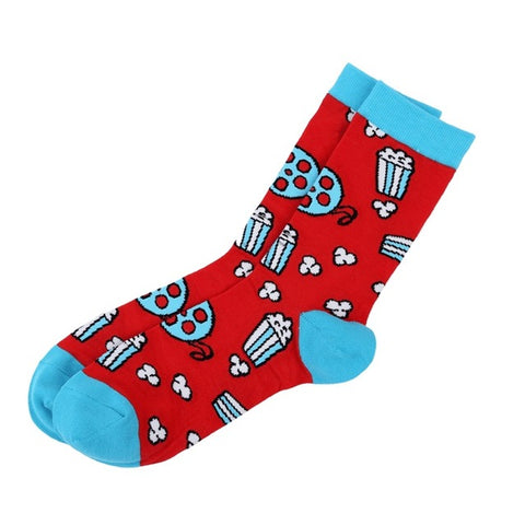 Combed Cotton Novelty Food Prints Socks