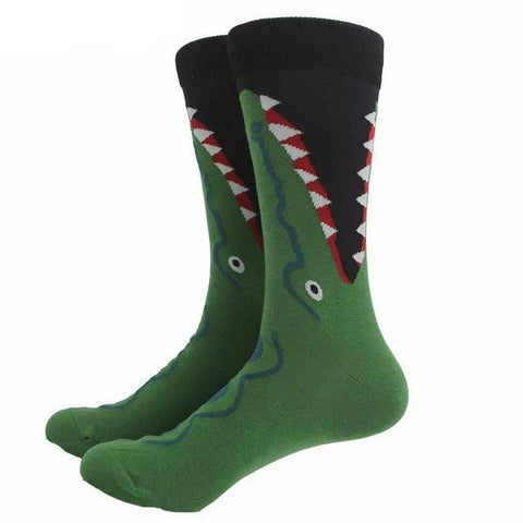 Colorful Harajuku & Animal Print Business Socks
