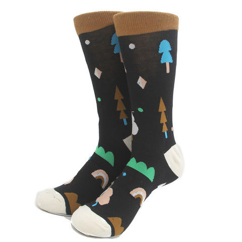 Classical Colorful Men's Combed Cotton Socks