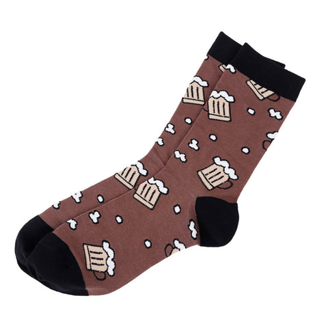 Combed Cotton Novelty Food Prints Socks