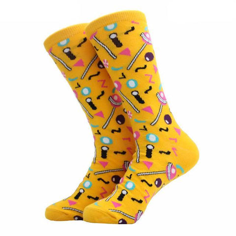 Colorful Harajuku & Animal Print Business Socks
