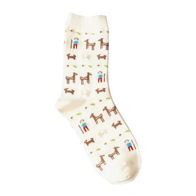 Lovely Mix Up Prints Daily Socks