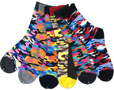 Match-Up Men's Colorful Combed Cotton Socks