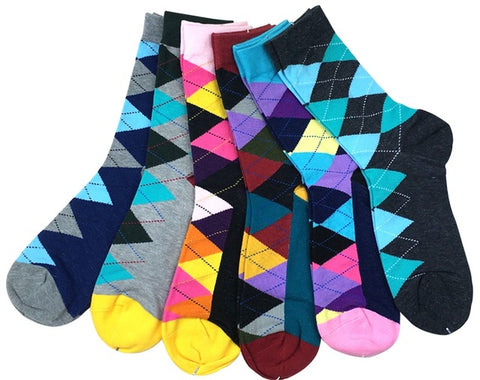 Match-Up Men's Colorful Combed Cotton Socks