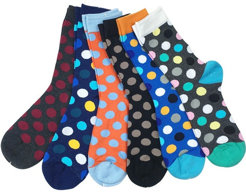 Match-Up Men's Colorful Combed Cotton Socks