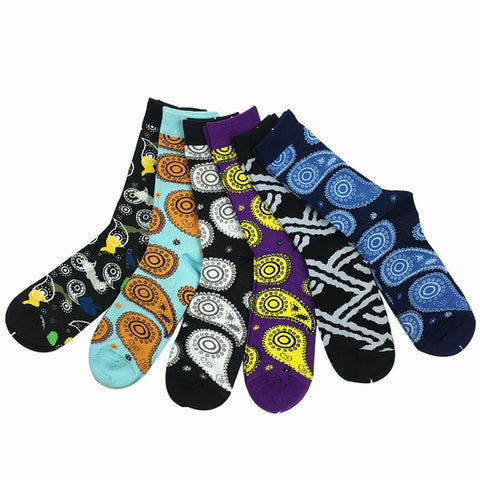 Match-Up Men's Colorful Combed Cotton Socks