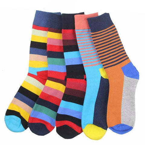 Colorful Cotton Mixed-Up Prints Socks